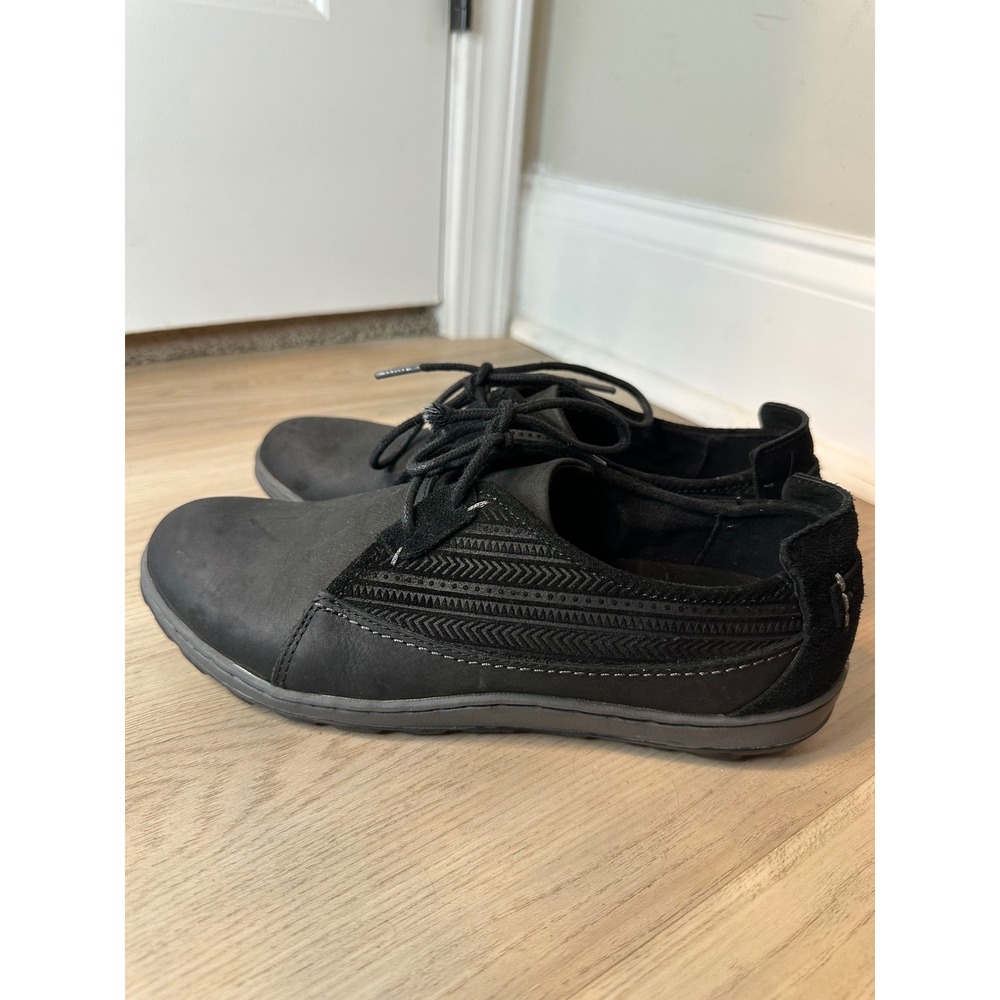 Merrell Move Ashland Mid Cut Shoes Womens 8 Black Leather Lace Up Sneakers